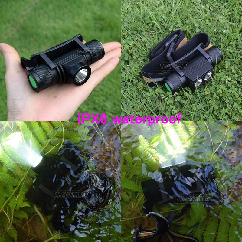 Светодиодный налобный фонарь 100000 лм XM L2 |