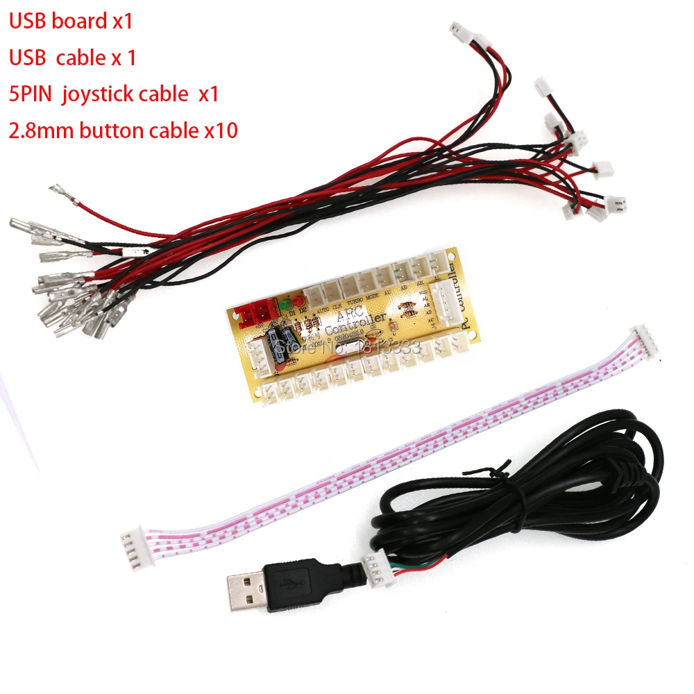 USB-плата с нулевой задержкой 2 комплекта бесплатная доставка аркадный джойстик