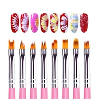 8pcsset nail painting pen for professional salons nail brush and home diy nail beauty nail designs painting pen
