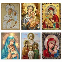 5d diamond painting full drill diamond embroidery madonna and child new 3d diamond mosaic abstract artist home decoration lx28