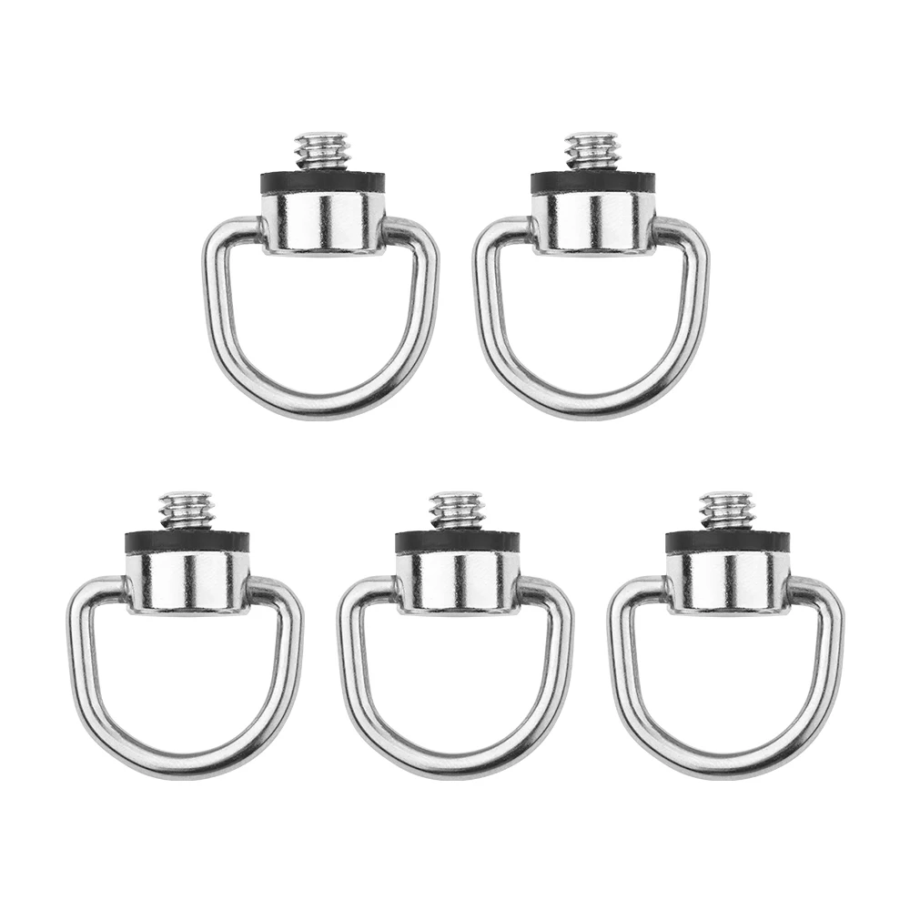 

5pcs Durable Metal Camera Screw for Quick Release Plate Folding Adapter Tripod Monopod Bracket Mount 1/4 Inch Screw Accessories