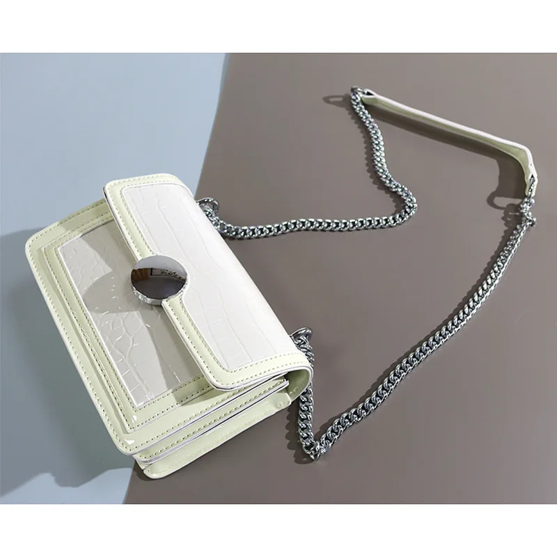 

Fashion Exquisite Shopping Bag Retro Casual Women Totes Shoulder Bags Female Leather Solid Color Chain Handbag for Women 2021