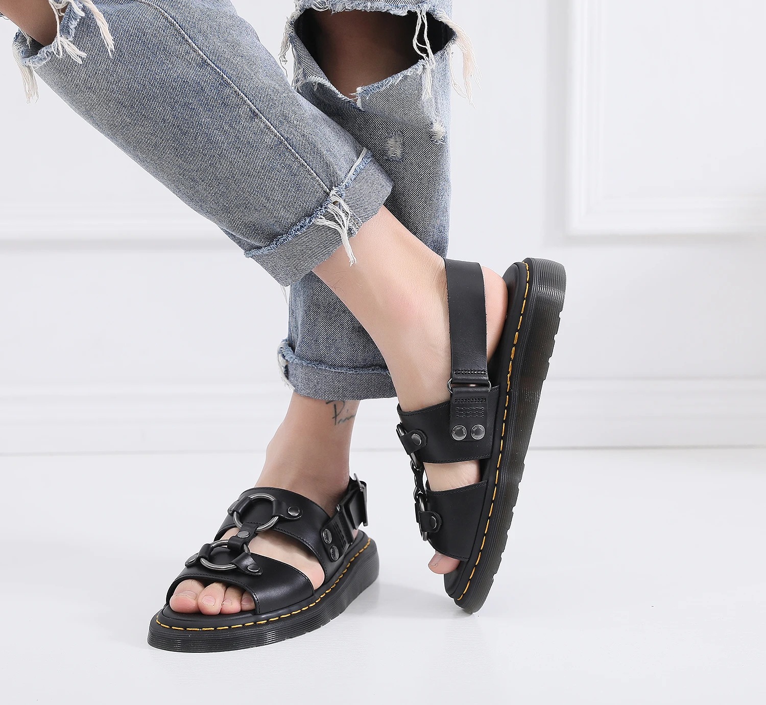 Новые пляжные сандалии женская обувь больших размеров женские размера плюс