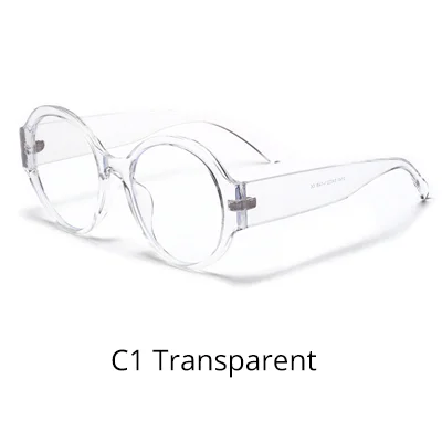 C1 Transparent Ralferty женские очки, очки в круглой оправе, синий светильник, блокирующие очки для компьютера, новые трендовые оправы для очков, близорукость W192141 - Цвет оправы: C1 Transparent