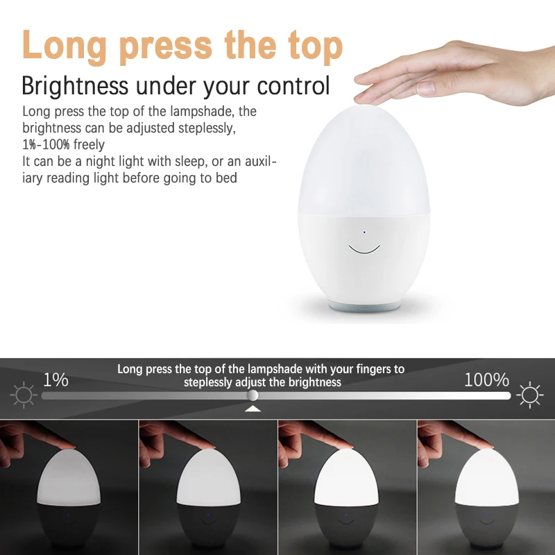 Ночник с сенсорным переключателем праздничный светильник для сна креативное