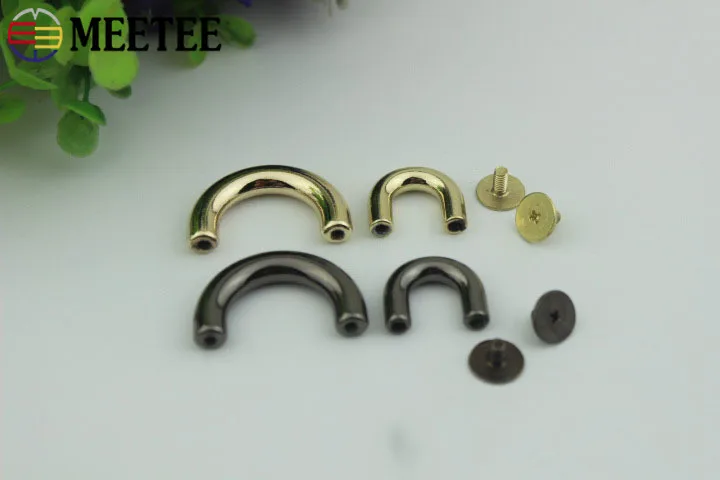 Металлическая сумка Meetee U Ring 10 шт. арочный мост коннектор для сумки металлическая