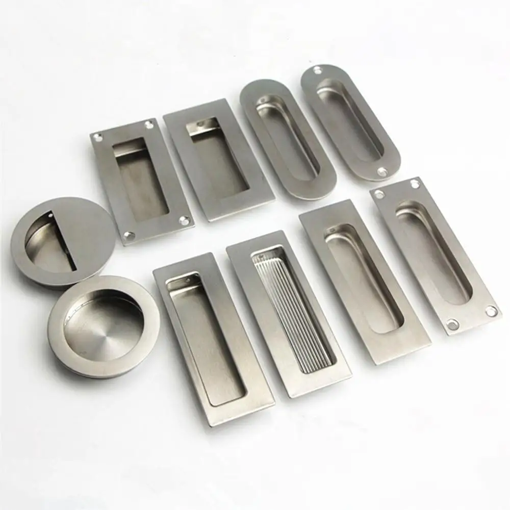 1 шт. Скрытая Встраиваемая ручка для мебели круглая квадратная кухонная из