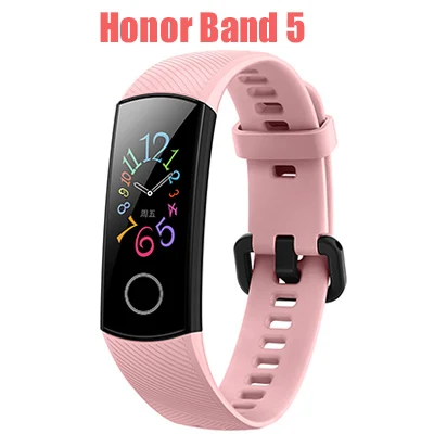 Honor Band 5 Pink huawei Honor Band 5 NFC умный Браслет Оксиметр крови кислород сенсорный экран для сердечного ритма обнаружения и Honor 4 умные часы - Цвет: Honor Band 5 Pink