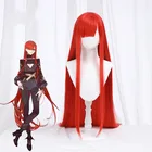 Fate Grand Order FGO MOON Nobunaga Oda красный парик NOBU Косплей Длинные прямые синтетические термостойкие волосы + Бесплатный парик