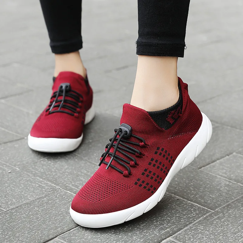 

2020 Mesh Women Sneakers Breathable Women Flat Shoes Lightweight Casual Shoes Ladies Lace-up Deportivas Mujer Chaussures Femme