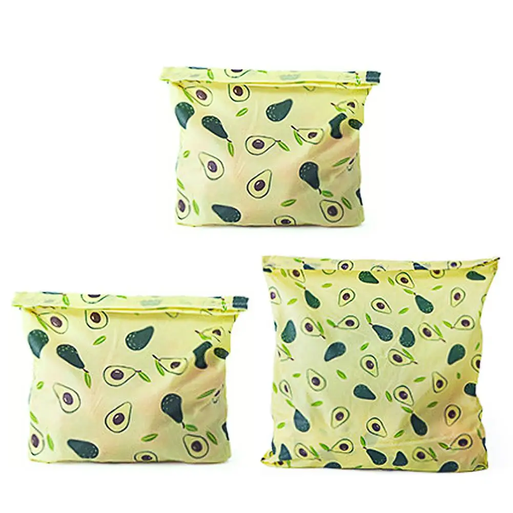 Reusable Beewax Food Wrap Plastic Free for Storage Eco Friendly Sustainable Bowl Cover Zero Waste Biodegradable Wrappers | Дом и сад