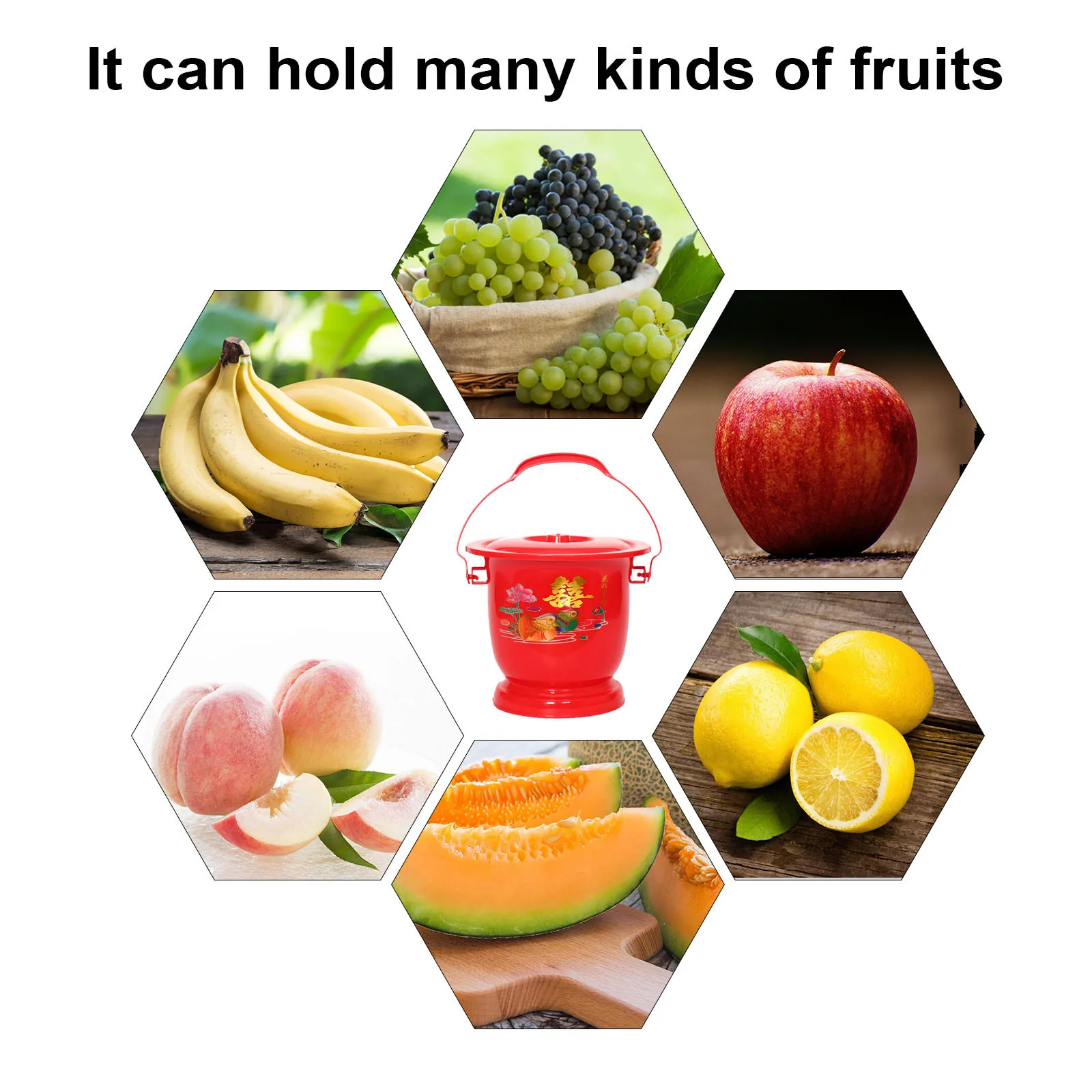 1 шт. в китайском стиле обеденный стол ретро Фруктовая корзина для кухни счетчик