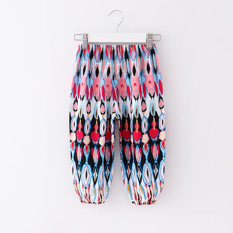 Брюки Детские с защитой от комаров яркие штаны фонарики летняя одежда для