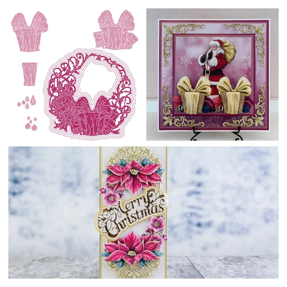 

Joy Of Giving Frame Metal Cutting Dies for DIY Scrapbooking Crafts Dies Cut Stencils Maker Photo Album Template Handmade