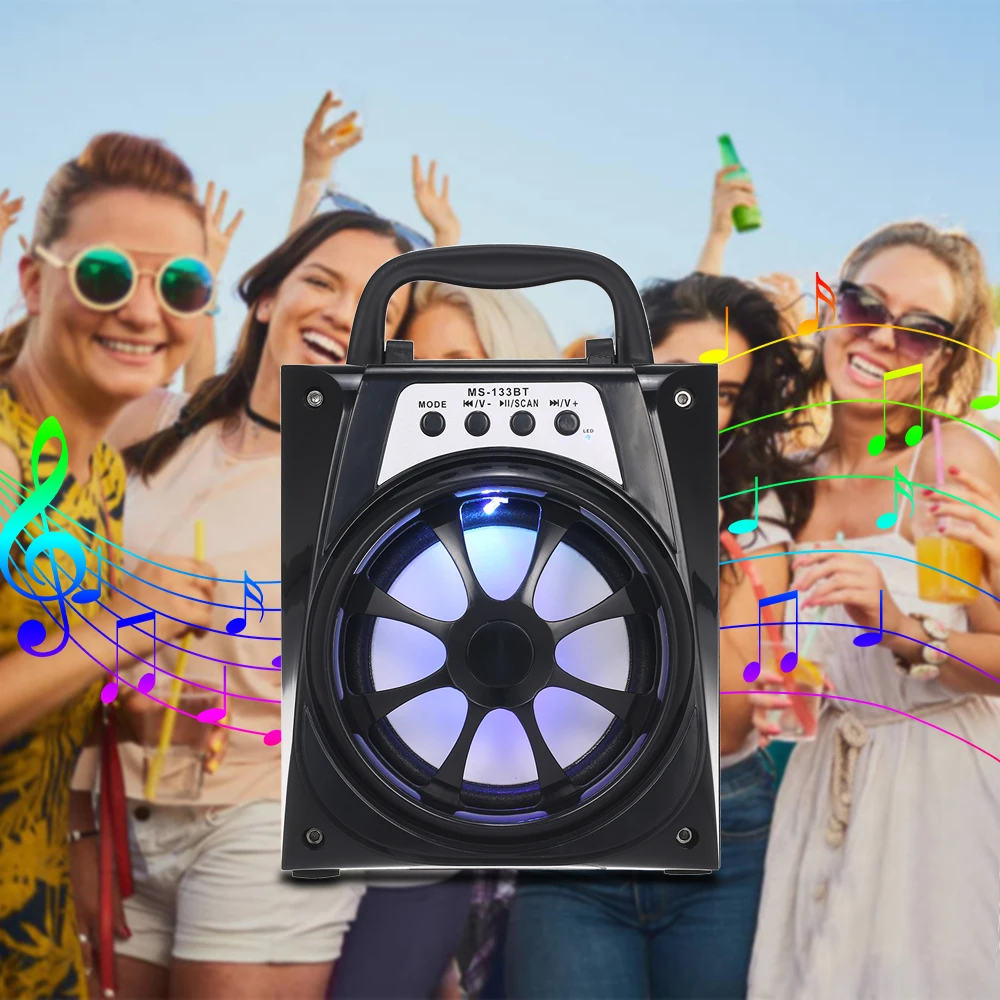 

Bluetooth-Колонка портативная, беспроводная, со светодиодной подсветильник