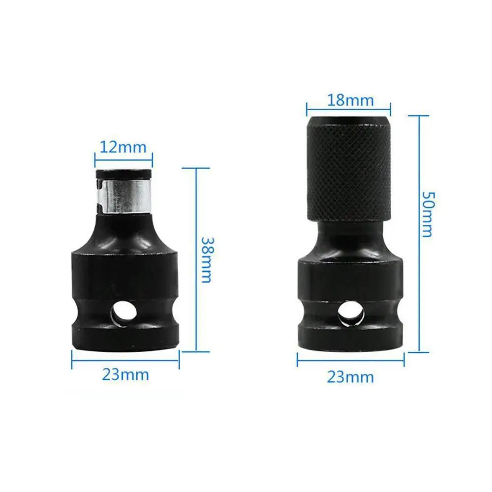 

1/2" Square To 1/4" Hex Ratchet Socket Conversion Tool Adaptor Release Socket Adapter Drive Impact Quick Tool Converter Chu T0E1