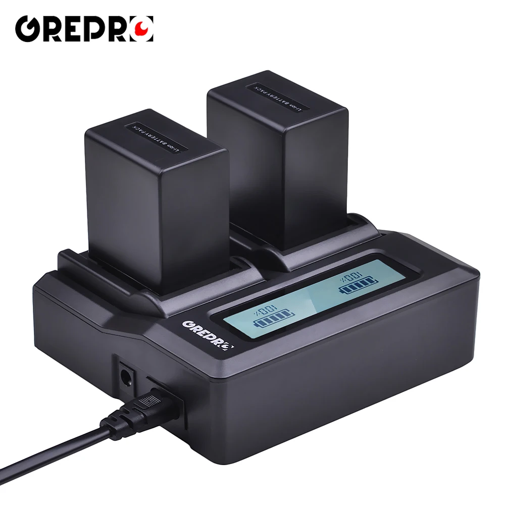 Rapid LCD Dual Battery Charger for Sony NP-FV100 NP FV100 FV50 FV70 FH100 FH70 FH50 FH60 FP50 FP90 CX700E PJ50E 30E 10E
