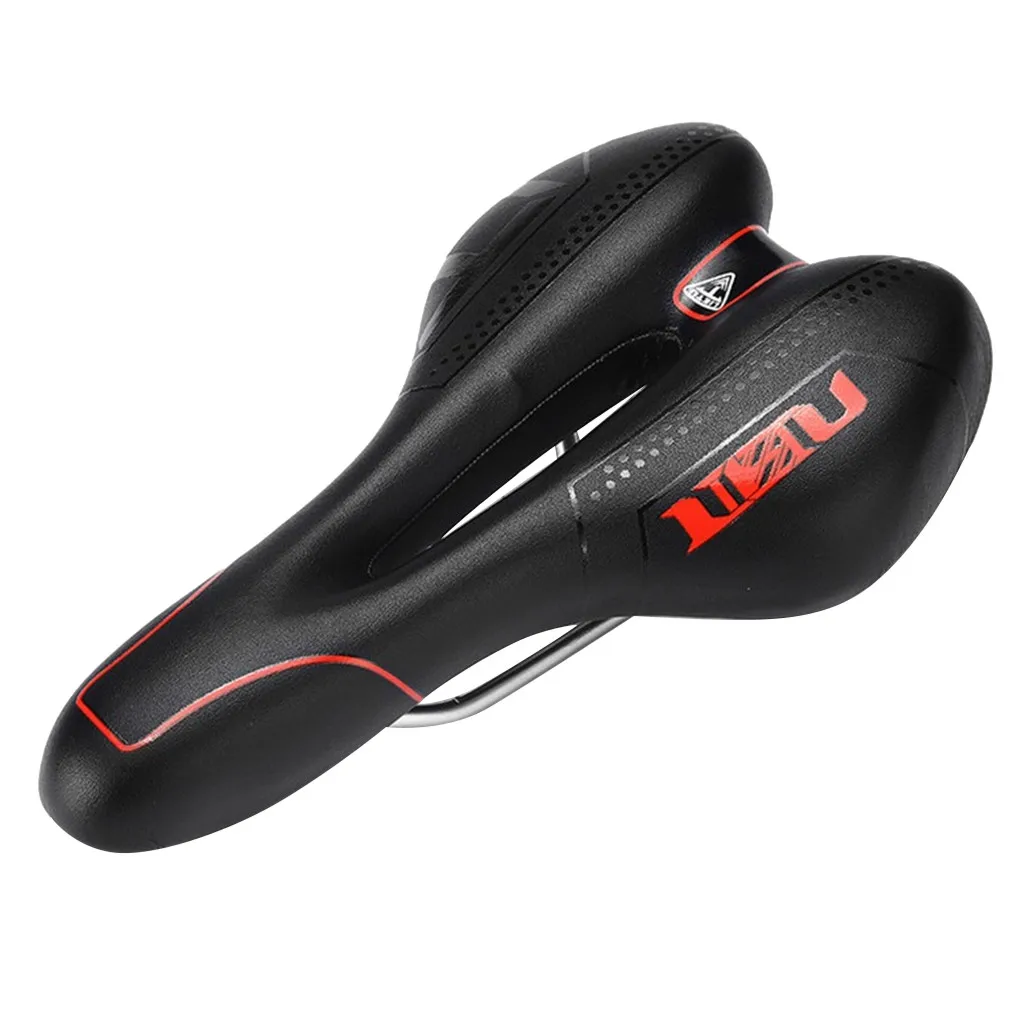 Одноместное мягкое амортизирующее седло для велосипеда нескользящее гелевое