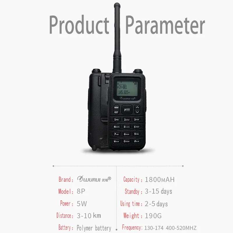 Портативная рация Bnad VHF UHF 1 шт. 10 км | Мобильные телефоны и аксессуары