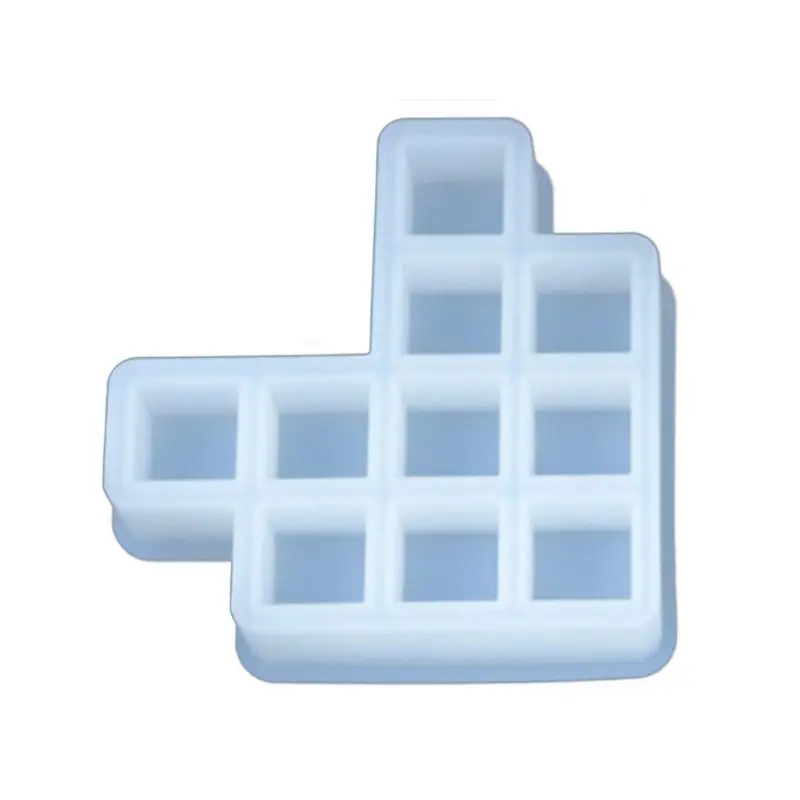 Квадратная клетчатая коробка для хранения помады с кристаллами литые формы