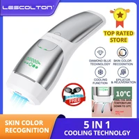 lescolton 5in1 sapphire laser epilators ipl hair removal cool skin color recognition permanent bikini trimmer electric depilador