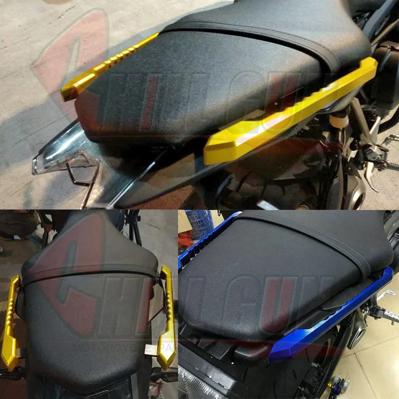 Мотоцикл с ЧПУ Алюминиевый задний поручень сиденья пассажирский рельс ручка