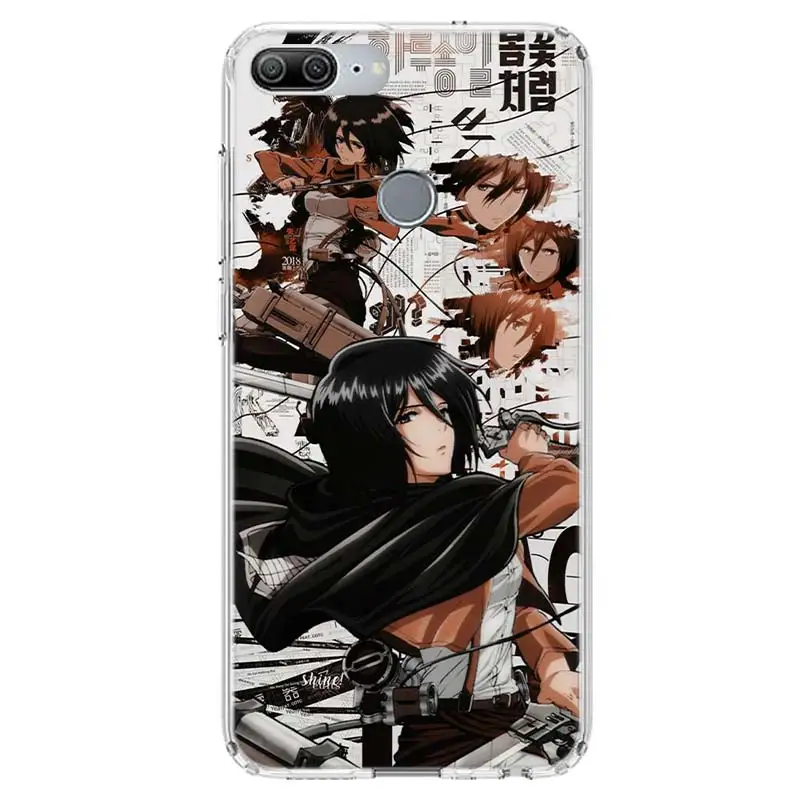 attack on titan hot anime cover phone case for huawei y5 y6 y7 y9 honor 10 lite 9 9x 8a pro 8s 8x p smart z 2019 7a 7x 20 10i free global shipping