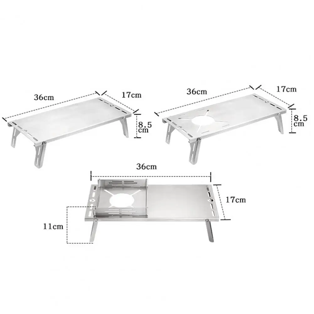 

Folding Windproof Stainless Steel Picnic Camping Stove Table for Outdoor Activities camping Outdoor Stove