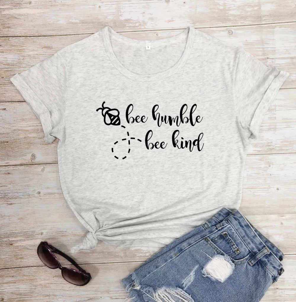 

Bee Humble Bee Kind women fashion pure cotton casual funny slogan grunge tumblr party hipster girl young hipster tees tops- L455