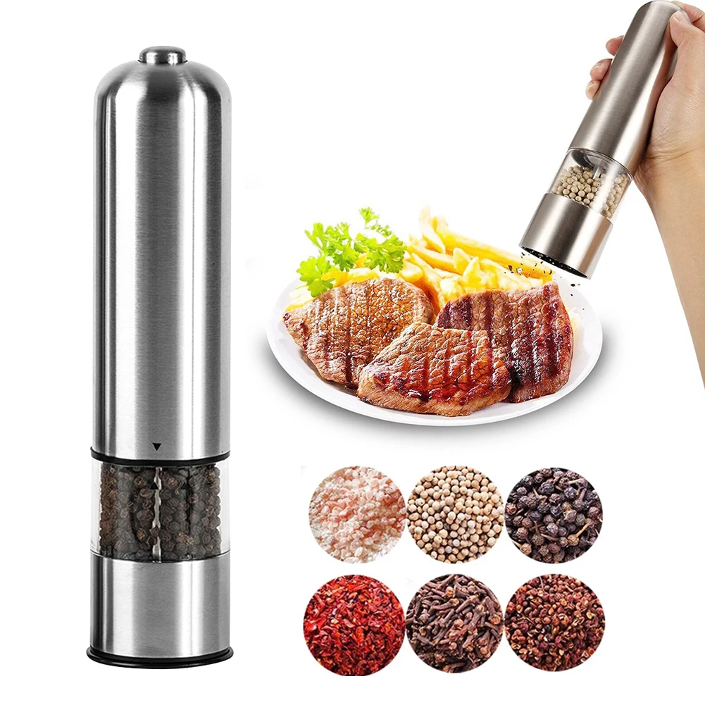 

Grinder Core Mill Pepper Salt Spices Mill Cutter Operated Electric Grinding Stainless Steel Kitchen Seasoning for Cooking Tools