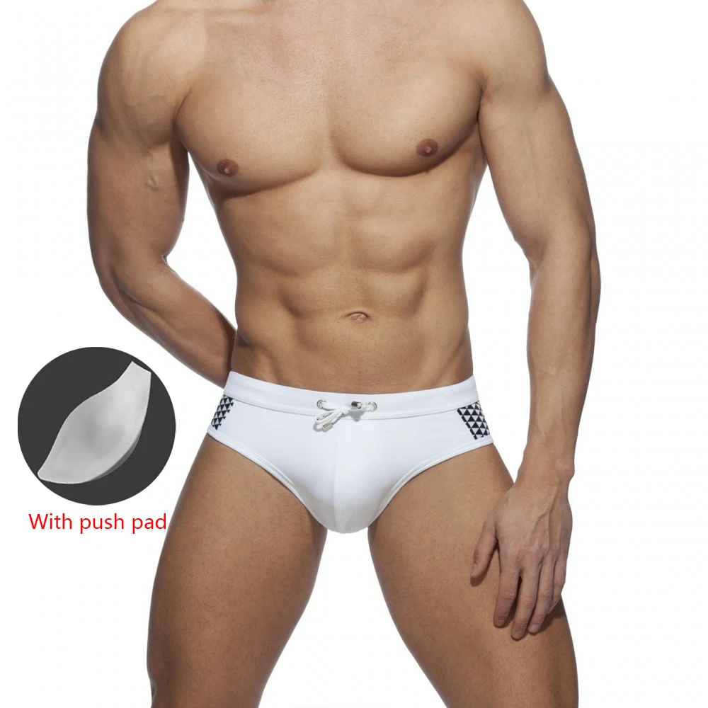 

Printing Men Swimwear 2020 Sexy Summer Swimsuit Briefs Low Waist Bathing Suit Bulge Beach Wear Fashion Short Sport Homme Swim