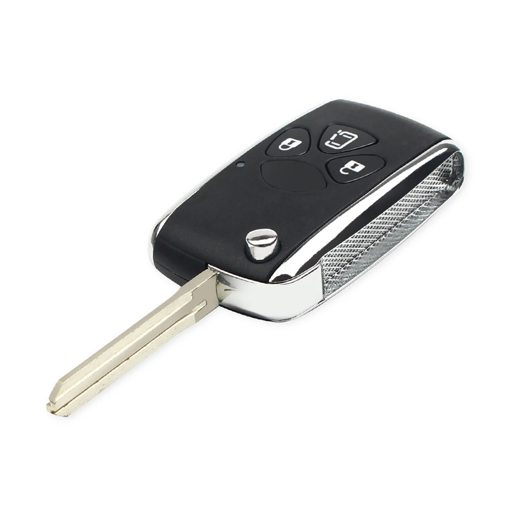 Dandkey 2/3/4 Buttons Modified Flip Remote Key Shell Case For Toyota Yaris Prado Camry Corolla RAV4 Crown Avalon Venza 2007-2012 |