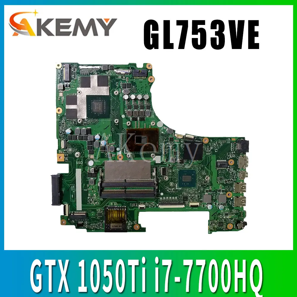 

GL753VD Motherboard Main Board REV: 2.0 w/ GTX1050 4G GPU + i7-7700HQ 2.8Ghz CPU for ASUS ROG GL753V GL753VE GL753VD Laptops