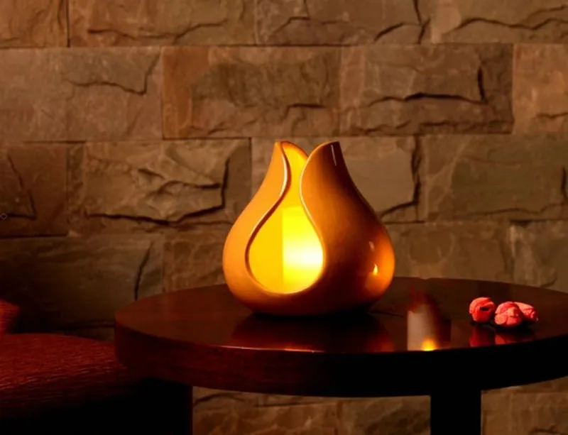 Набор с 3 портами (стандарт Перезаряжаемые беспламенных парафин воск Led