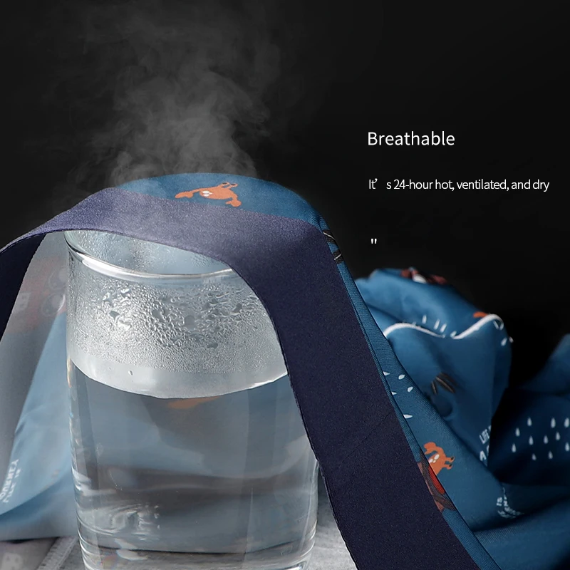 CARTELO Men's Pure Cotton Boxer Cartoon Print Graphene 3A Antibacterial Underwear Moisture Absorbent Soft Elastic Male Underpant