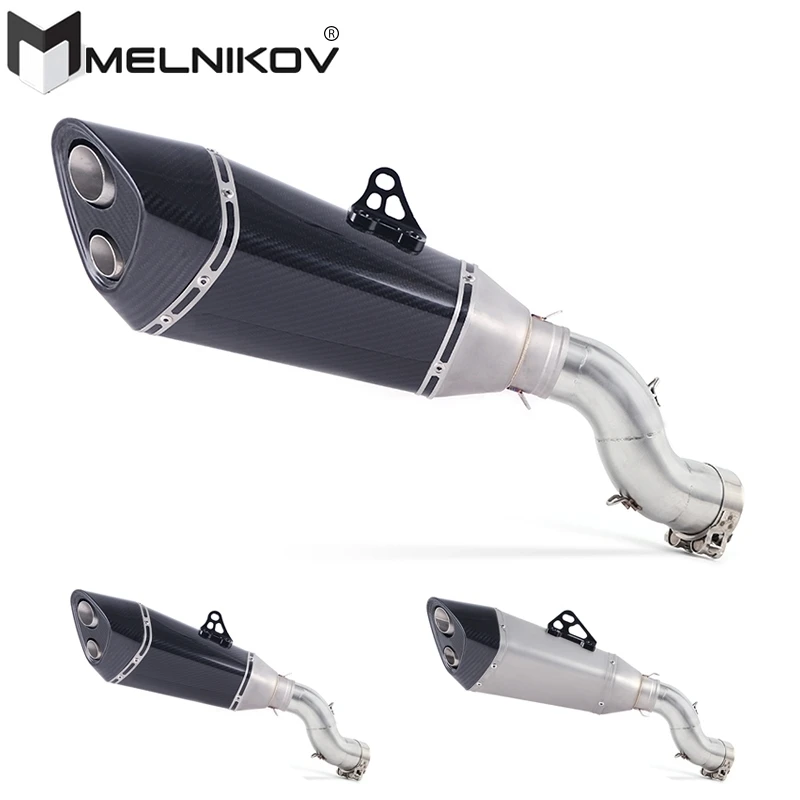 

Free Shipping Motorcycle Exhaust Middle Pipe Muffler Pipe Tube Slip On For Kawasaki Z900 Ninja900 Z 900 2017 - 2020 Exhaust