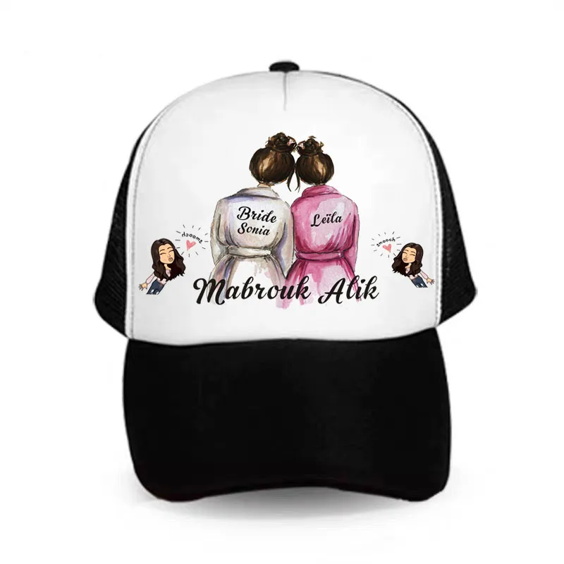 Бейсболка с фотографией на заказ 5 шт. Свадебное предложение подарок для подружки