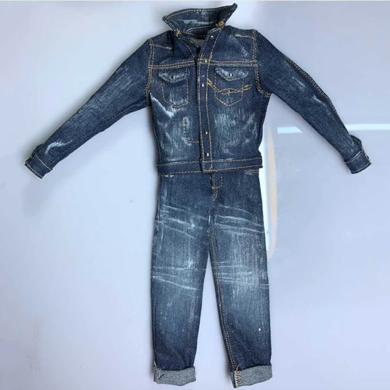 

1/6 male doll model clothing handsome sunshine denim clothing suit blue section 12 inch male doll available