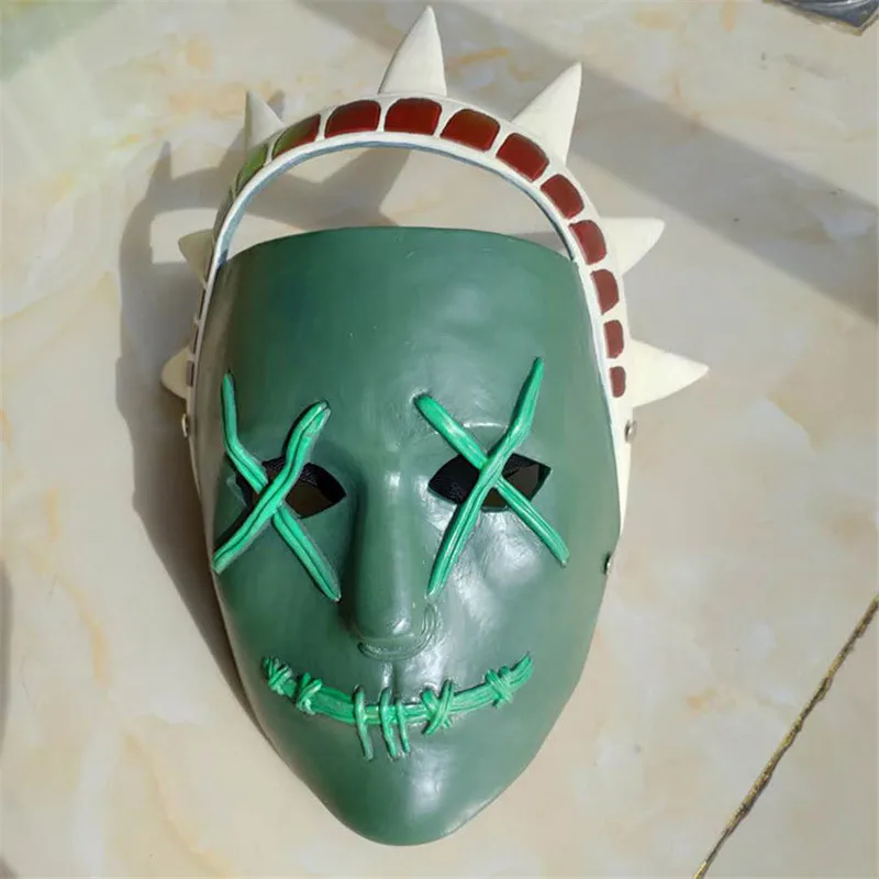 Funy Косплей гримас дьявол Смола Новый Хэллоуин ужас бензопила клоун Payday 2