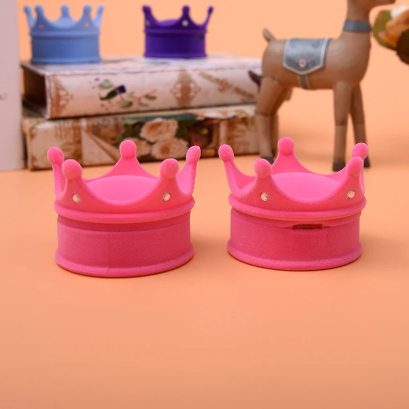 Модная бархатная коробка для ювелирных изделий ногтей бархатное кольцо