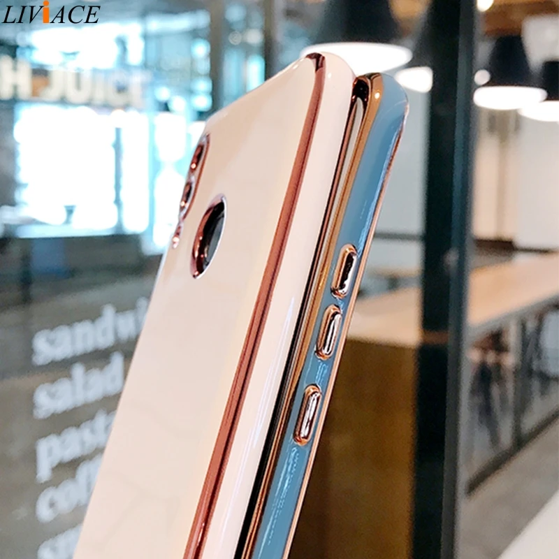 luxury plating silicone phone case on for huawei p20 p30 p40 lite pro p smart plus 2019 honor 10 20 lite 8x 9x 10i back cover free global shipping