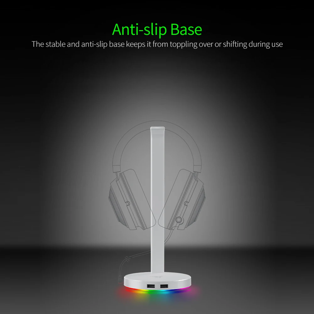 Базовая станция Razer V2 стойка для гарнитуры Chroma держатель RGB с 2 портами USB3.1