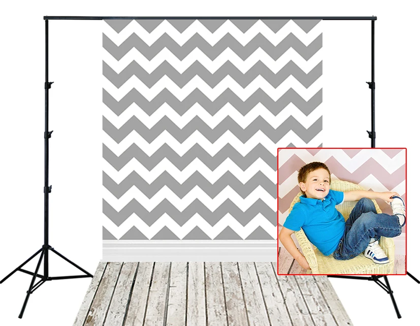 HUAYI фон для фотосъемки винтажный Узор Шеврон фотобудка на заказ новорожденный
