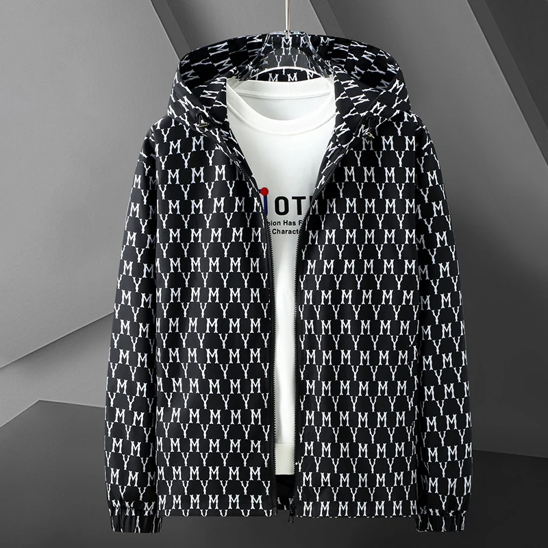 Мужская куртка-бомбер с капюшоном размеры до 4XL-10XL | одежда