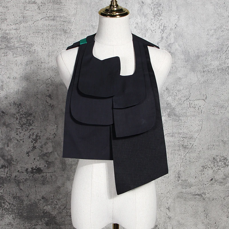 Женская винтажная рубашка с рукавом-фонариком свободная блузка оверсайз + жилет