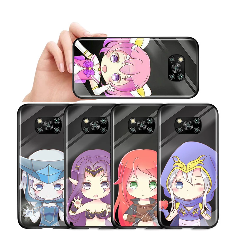 Black Cover Cartoon beauty for Xiaomi Mi Mix 3 A3 A2 A1 Poco M3 M2 C3 X3 X2 NFC F2 F1 CC9 CC9E Pro Phone Case