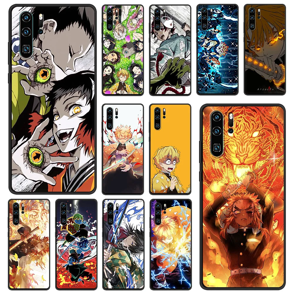 

Demon Slayer Kimetsu No Yaiba Luxury Phone Case for Huawei P20 P30 P40 Lite P20 P30 Pro P Smart Z Y6 Y7 2019 Cover Soft Shell