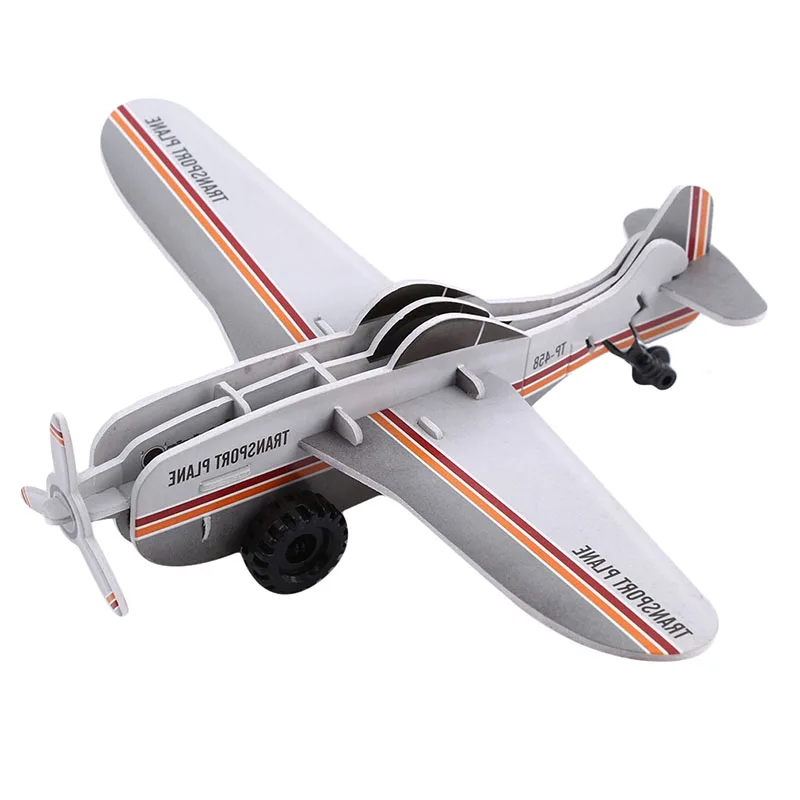 

Military Model (J-10 Fighter Plane) Wooden Puzzle Stereo 3D Model Intelligence Decompression Toy
