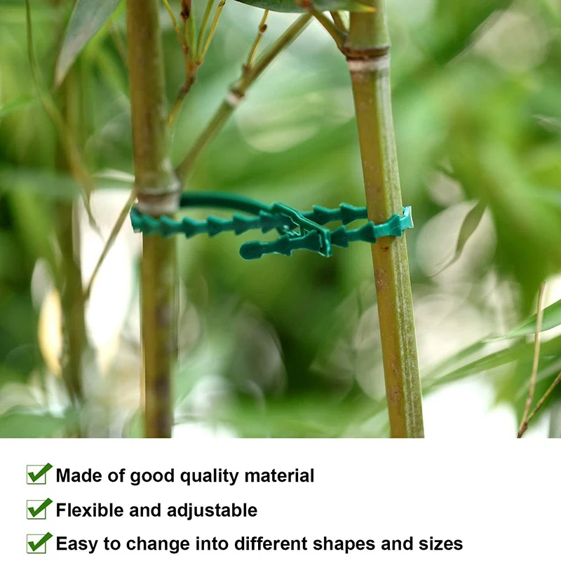 

200 Pieces of Adjustable Plant Tie Green Multifunctional Garden Plant Tie (13 and 17 cm, Garden Tie)