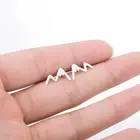 Женские маленькие серьги в Корейском стиле, Серебристые серьги с изображением заснеженной горы, аксессуары для путешествий и прогулок, Прямая поставка